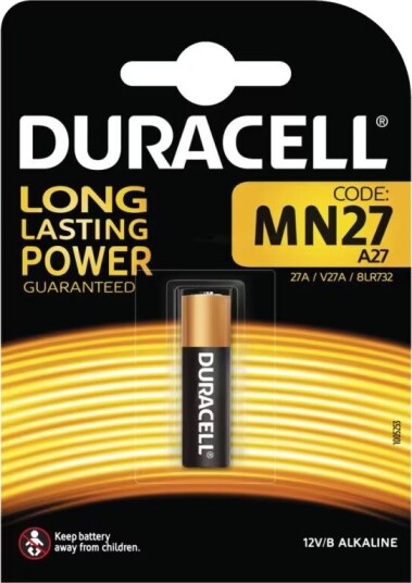 Duracell MN27 Alkalisk 12V Engangsbatteri - 18 mAh