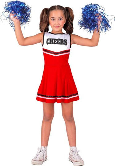 Widmann Rød Cheerleader Kostymekjole 11 13 ÅR 22398