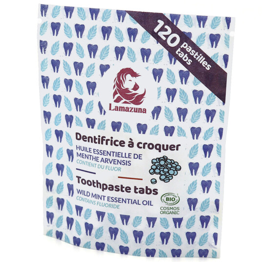 Lamazuna Tannkremtabletter Ultra Fresh Mintfluorid 120 stk.