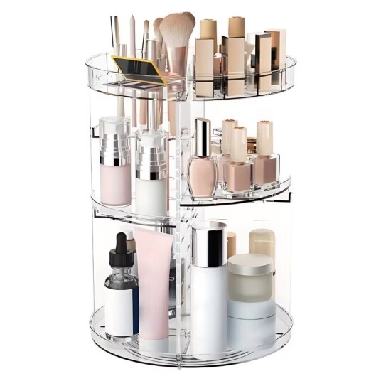 UNIQ 360 Rotating Cosmetic Organizer Transparent UNIQ 360 Rotating Cosmetic Organizer Transparent