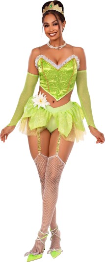 Leg Avenue Alvedronning Grønn Deluxe Kostyme Small 87273-108|S