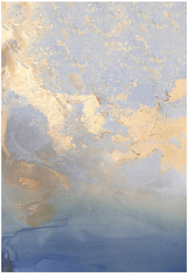 Wilton teppe Lesley blå/gull Størrelse: 160 x 230 cm