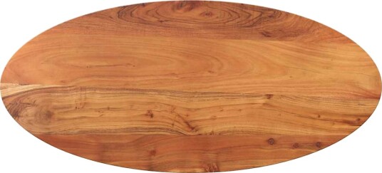 Bordplate 120x50x2,5 cm oval heltre akasie