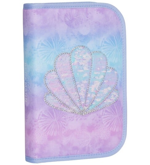 Beckmann Norway Single Section Pencil Case With Content Seashell   Purple   ONE SIZE