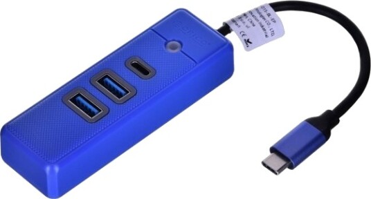 Usb-Hub Orico Orico Hub Usb-C 2X Usb-A 3.1 + Usb-C, Blå