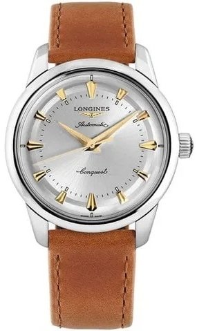Longines Herreklokke L1.650.4.72.2 Conquest Heritage Sølvfarget/Lær Longines Herreklokke L1.650.4.72.2 Conquest Heritage Sølvfarget/Lær