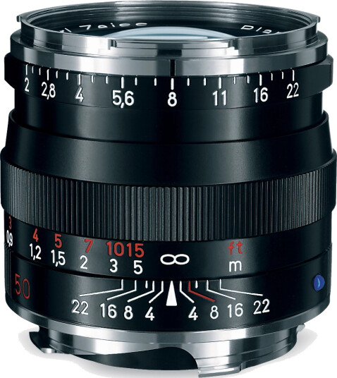 Zeiss Planar T* 50mm f/2 ZM Sort Leica M Mount