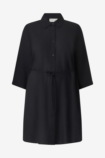 KAFFE Curve Skjortekjole kcMille Short Shirt Svart