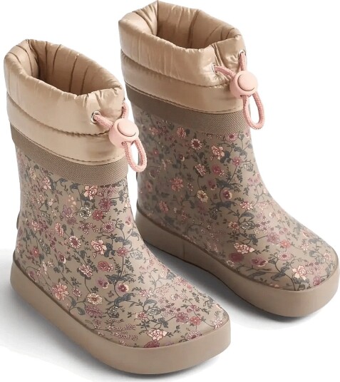 Wheat Thermo Barefoot Rubber Boot Arden PORTABELLA FLOWERS 30