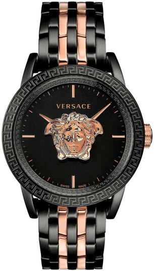 Versace Herreklokke VERD01623 Palazzo Empire Sort/Rose gulltonet
