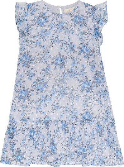 Creamie Kjole   Flower Dobby   Xenon Blue   Creamie   1½ år 86   Kjole   Blå