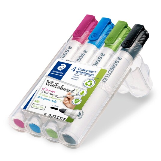 Staedtler Lumocolor Whiteboard marker 4-pack 2 mm Staedtler Lumocolor Whiteboard marker 4-pack 2 mm