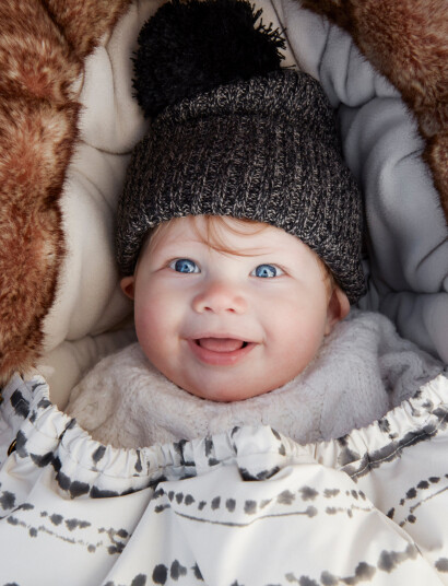 Elodie Details Wool Beanie - Grey - 3Y