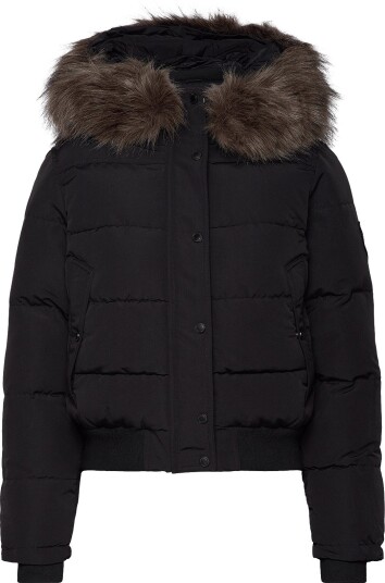 Superdry Everest Hooded Bomber Jkt   BLACK   L