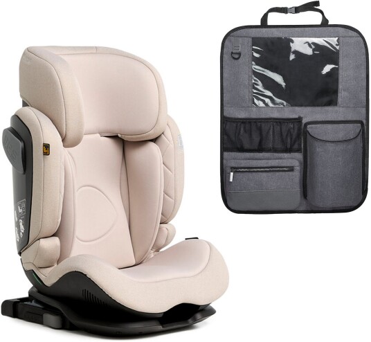 Beemoo Recline i Size Beltestol inkl. Beemoo Deluxe Sparketrekk med Oppbevaring, Oat Beemoo Recline i Size Beltestol inkl. Beemoo Deluxe Sparketrekk med Oppbevaring, Oat