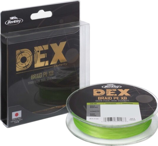Flettet fiskesene Berkley DEX x8 PE 0.04 mm 150 m 4