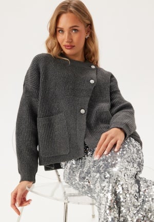 Pieces Pcsiga Ls Overlap Knit Cardiga Magnet S Pieces Pcsiga Ls Overlap Knit Cardiga Magnet S
