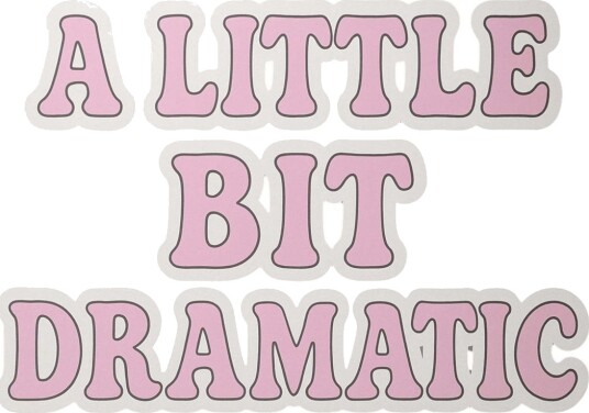 Sticker   Litt Dramatisk   4 Klistremerker
