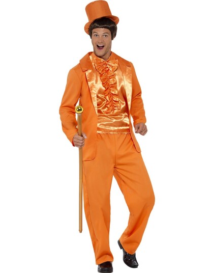 Orange Dum og Dummere Inspirert Herrekostyme Strl XL