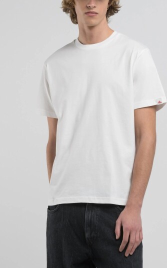 Replay Regular Campus Jersey T Shirt White XXL