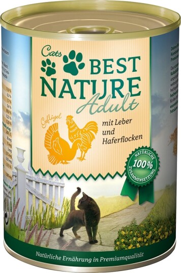Best Nature Våtfôr Adult Cat Fjærkre & Lever 12 X 400 G Best Nature Våtfôr Adult Cat Fjærkre & Lever 12 X 400 G