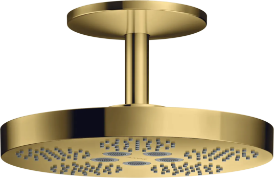Axor One 2jet Takdusj, Ø280 mm Med 2 stråletyper, Polert Gull-Optikk