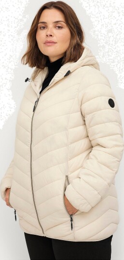 Zizzi Jakke caSally L/S Jacket Beige
