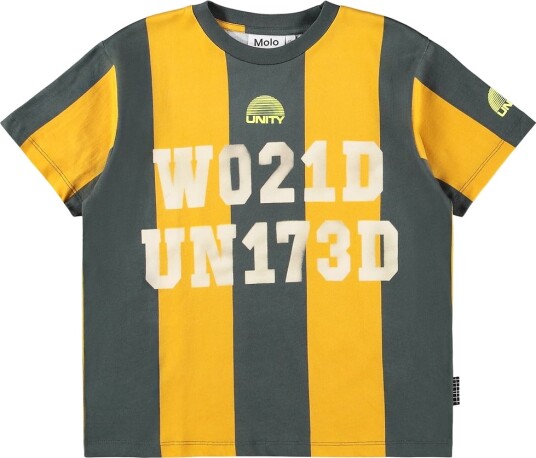 Molo T skjorte   Rodney   Spray United   Molo   12 år 152   T skjorte Grønn Gul