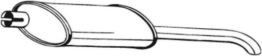 Bakre eksospotte BOSAL 185 021