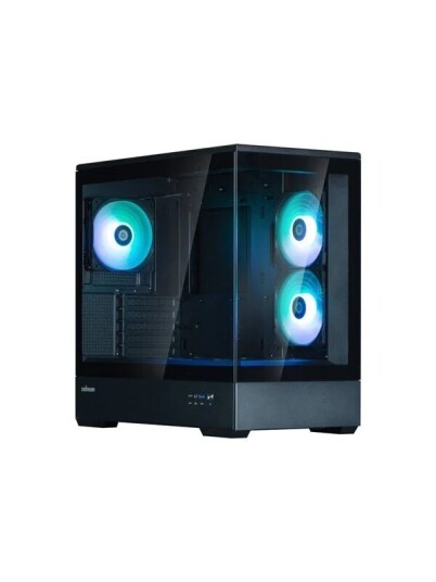 Zalman P30 V2 Gaming Kabinett Mini Tower med 3 RGB-vifter Svart