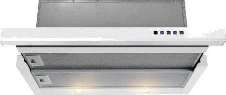 Witt BETA60W Uttrekkbar Kjøkkenvifte Hvit 51 dB Witt BETA60W Uttrekkbar Kjøkkenvifte Hvit 51 dB