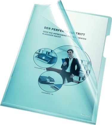 Bene 205000Bl 210 X 297 Mm A4 Blå Polyvinylklorid Pvc Gloss Portrett Topp Og Side