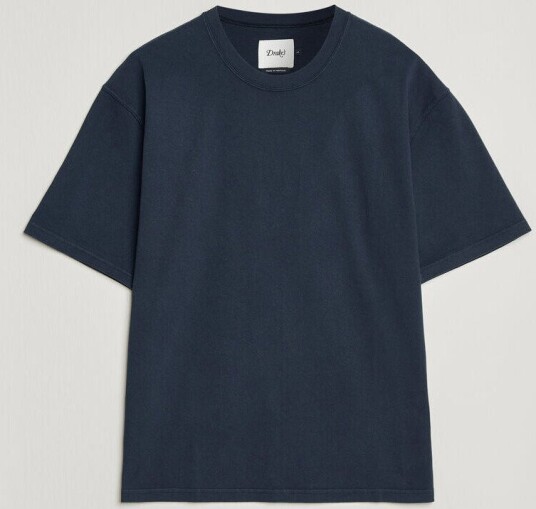 Drake's Short Sleeve Hiking T Shirt Navy