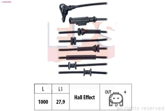 EPS 1.960.020 Sensor ABS EPS 1.960.020 Sensor ABS