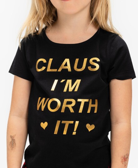 Luca &  Lola Langermet T-Skjorte Worth It Black 110-116