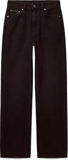 Calvin Klein Jeans High Rise Loose Jean Soft Black Black 29 x 33