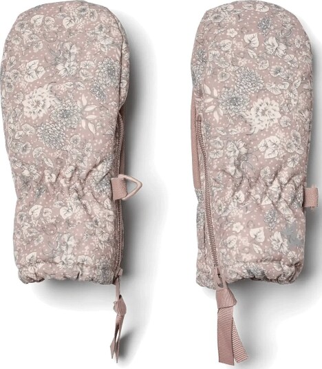 Wheat Technical Mittens Zipper DRY ROSE FLOWERS S
