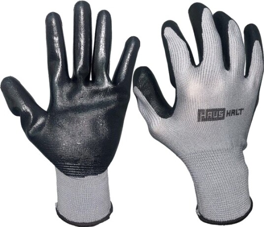 Haushalt Polyester Husholdningshansker Svart Nitril Gn41Hb M