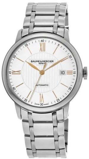 Baume & Mercier Herreklokke M0A10374 Classima Hvit/Stål Ø40 mm