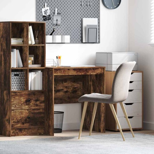  Skrivebord Røkt eik Konstruert tre 70 x 50 x 76 cm Skrivebord