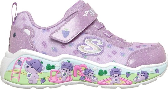 Skechers Sko Play Trinn Purple m. Glitter Skechers 22 Sko Hvit Lilla