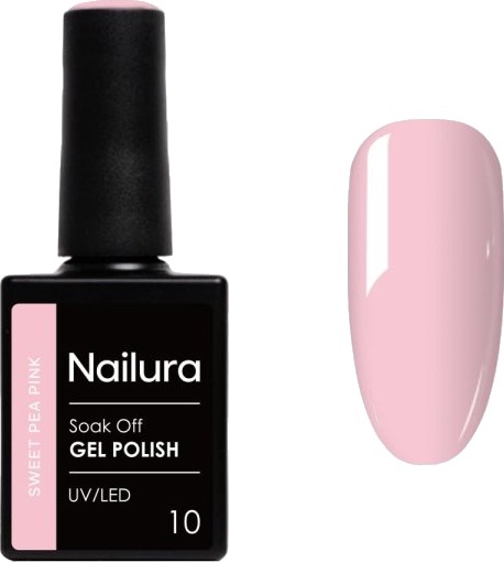 Nailura Gelpolish 10 – Sweet Pea Pink – 10 ml Nailura Gelpolish 10 – Sweet Pea Pink – 10 ml