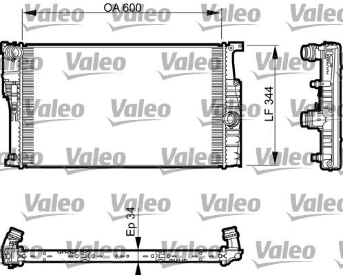 Radiator VALEO 735493 Radiator VALEO 735493