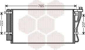 Kondensator, klimaanlegg VAN WEZEL 83005105