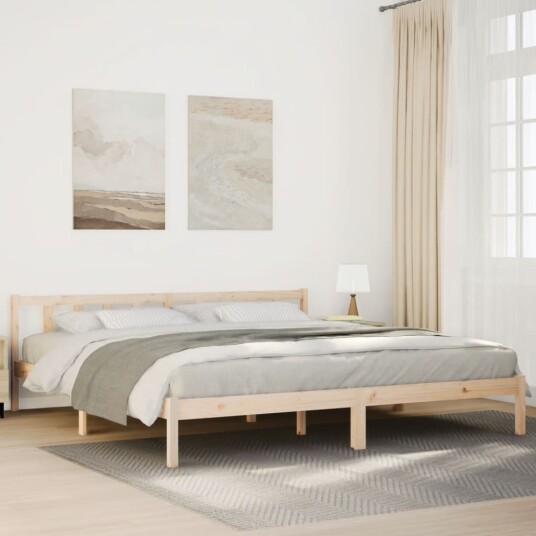  Ekstra lang sengeramme uten madrass 180x220 cm heltre furu 8721158393784