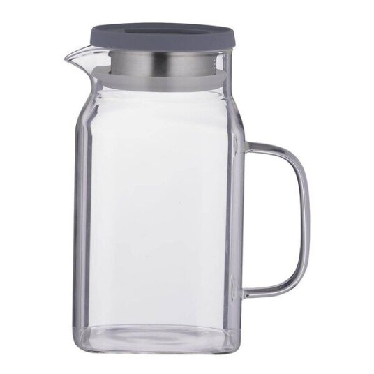 Kilner Fresh juicekanne firkantet 1,2L klar/grå Kilner Fresh juicekanne firkantet 1,2L klar/grå