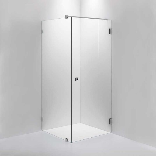 INR Iconic Nordic Rooms Dusjhjørne ARC 13 Original Måltilpasset Brushed Stainless / Bronse Glass