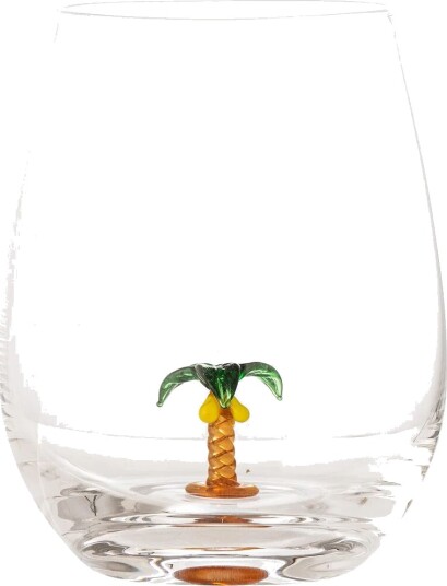 Bloomingville Misa drikkeglass 56 cl Clear-palm tree Bloomingville Misa drikkeglass 56 cl Clear-palm tree
