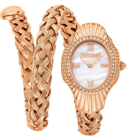 Just Cavalli Dameklokke JC1L305M0045 Signature Snake Just Cavalli Dameklokke JC1L305M0045 Signature Snake