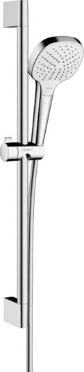 Hansgrohe Croma Select E Vario dusjsett 650 mm, Hvit/Krom
